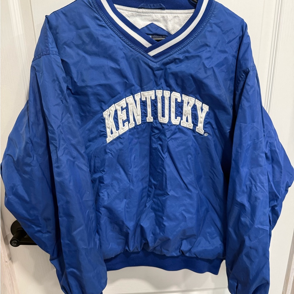 Port & Company Kentucky Wildcats Windbreaker Jacket Medium Blue Men’s Pullover J